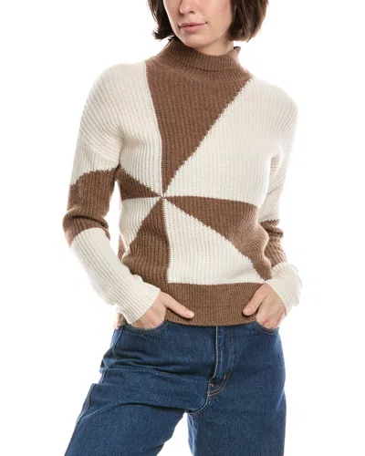 The Cashmere Project Pinwheel Cashmere Sweater In Multi