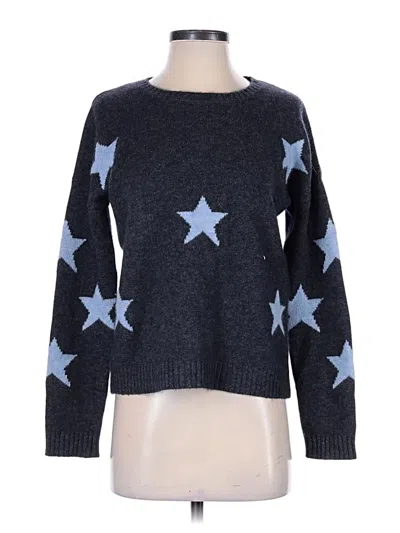 Pre-owned The Cashmere Project Pullover Sweater In Blue