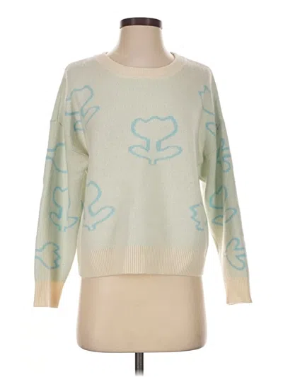 Pre-owned The Cashmere Project Pullover Sweater In Ivory