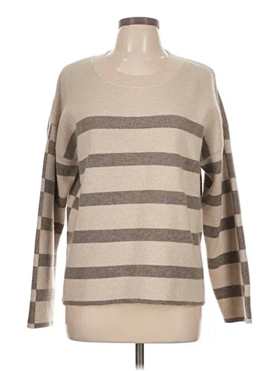 Pre-owned The Cashmere Project Pullover Sweater In Tan