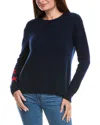 The Cashmere Project Star Cashmere Sweater In Blue