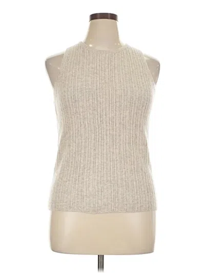 Pre-owned The Cashmere Project Sweater Vest In Silver