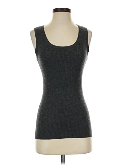 Pre-owned The Cashmere Project Tank Top Gray Strapless Neckline Tops