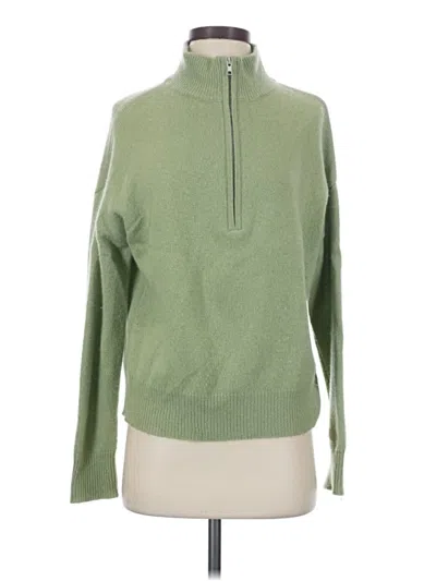 Pre-owned The Cashmere Project Turtleneck Sweater In Green