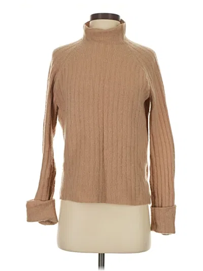 Pre-owned The Cashmere Project Turtleneck Sweater In Tan