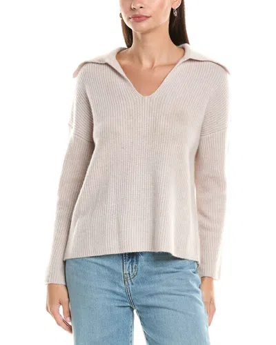 The Cashmere Project V-neck Cashmere Sweater In Neutral