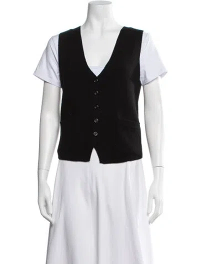 Pre-owned The Cashmere Project V-neck Sweater In Black