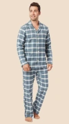 The Cat's Pajamas Flannel Pajama Set In Multi
