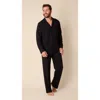The Cat's Pajamas Pima Knit Pajama Set In Black