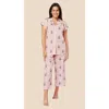 The Cat's Pajamas Luxe Pima Capri Pajama Set