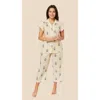 The Cat's Pajamas Luxe Pima Capri Pajama Set