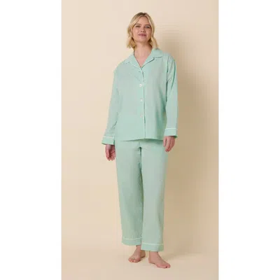 The Cat's Pajamas Luxe Pima Pajama In Green