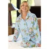 The Cat's Pajamas Luxe Pima Pajama Set In Blue