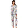 The Cat's Pajamas Luxe Pima Pajama Set In Pink