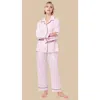 The Cat's Pajamas Luxe Pima Pajama Set In Brown