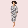 The Cat's Pajamas Luxe Pima Shawl Collar Robe In Brown