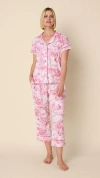 The Cat's Pajamas Pima Knit Capri Pajama Set