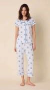 The Cat's Pajamas Pima Knit Capri Pajama Set