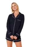 The Cat's Pajamas Pima Knit Long-sleeved Short