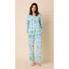 The Cat's Pajamas Pima Knit Pajama Set In Blue