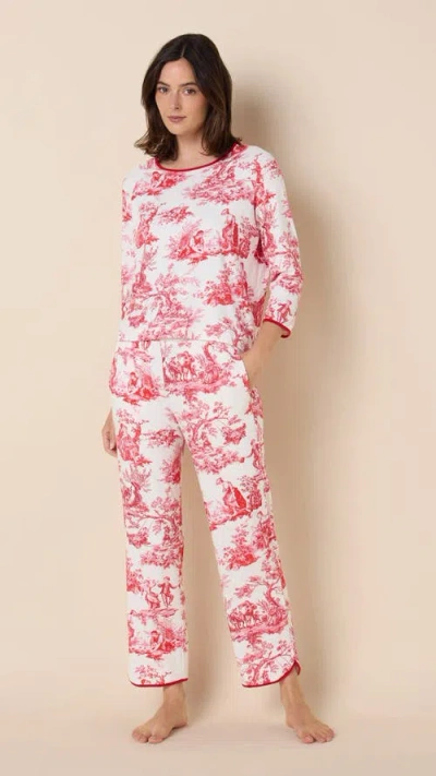 The Cat's Pajamas Pima Knit Simple Set In Idle Hours