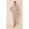 The Cat's Pajamas Poplin Cropped Pajama Set In Multi