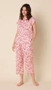 The Cat's Pajamas Voile Capri Set In Pink