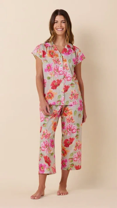 The Cat's Pajamas Voile Capri Set In Multi