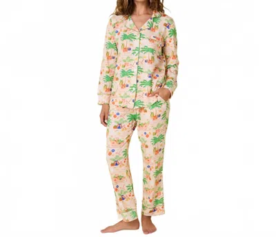 The Cat's Pajamas Women's California Christmas Pajama In Multi In Neutral