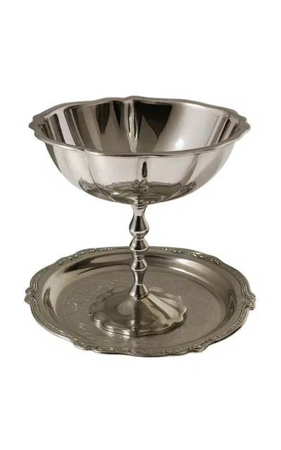 The Caviar Co. The Heritage Set With Caviar In Silver