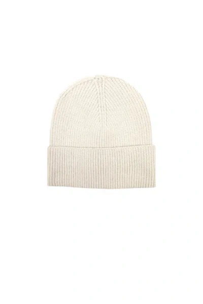 The Celect Cashmere Beanie In White