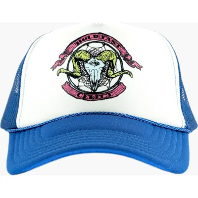 The Celect Hold Fast Trucker Cap In Blue