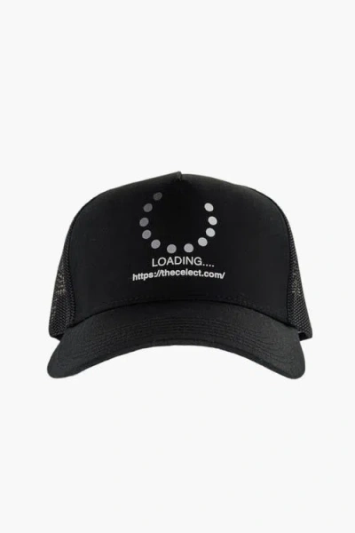 The Celect Loading White Mid Profile Cap In Black