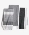 The Cellar 3 Pack Cotton Kitchen Towels, Exclusively At Macy's In Black