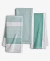 The Cellar 3 Pack Cotton Kitchen Towels, Exclusively At Macy's In Green