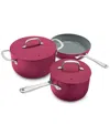 The Cellar 5-pc. Ceramic Nonstick Cookware Set, Exclusively At Macy's In Berry