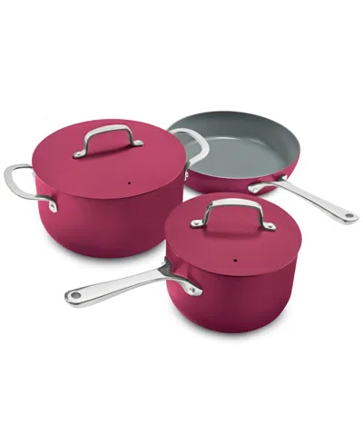 The Cellar 5-pc. Ceramic Nonstick Cookware Set, Exclusively At Macy's In Berry