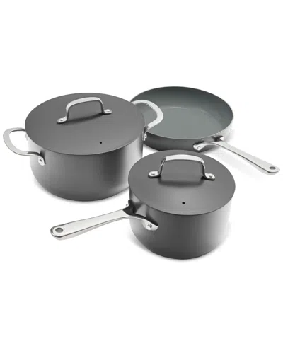 The Cellar 5-pc. Ceramic Nonstick Cookware Set, Exclusively At Macy's In Charcoal