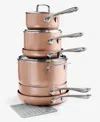 The Cellar Aluminum Nonstick 11-pc. Cookware Set, Macy's Exclusive In Brown