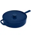 The Cellar Enameled Cast Iron 3.5-qt. Bordeaux Braiser, Exclusively At Macy's In Blue