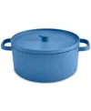 The Cellar Enameled Cast Iron 6-qt. Dutch Oven, Exclusively At Macy's In Blue