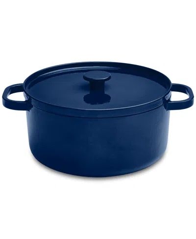 The Cellar Enameled Cast Iron 6-qt. Dutch Oven, Exclusively At Macy's In Blue