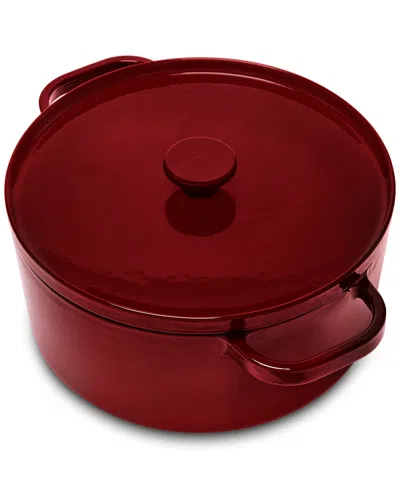 The Cellar Enameled Cast Iron 6-qt. Dutch Oven, Exclusively At Macy's In Burgundy