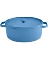 The Cellar Enameled Cast Iron 7-qt. Dutch Oven, Exclusively At Macy's In Blue