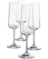 The Cellar Flur Collection 8.79-oz. Stemmed Champagne Glasses, Set Of 4, Exclusively At Macy's In No Color