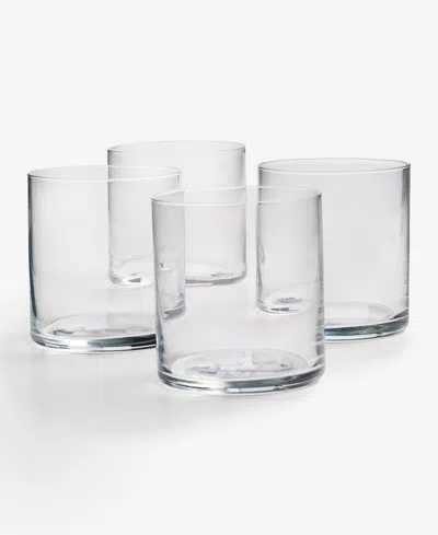 The Cellar Flur Double Old-fashioned Glass, Set Of 4, Exclusively At Macy's In Transparent