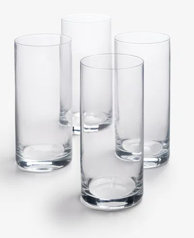The Cellar Flur Water Glasses, Set Of 4, Exclusively At Macy's In Transparent