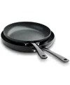 The Cellar Hard-anodized 10" & 12" Open Fry Pan Set, Macy's Exclusive In Black