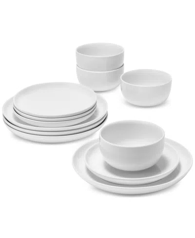 The Cellar James 12 Pc. Low Coupe Dinnerware Set, Exclusively At Macy's In White