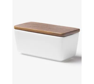 The Cellar James 3" Butter Dish In White